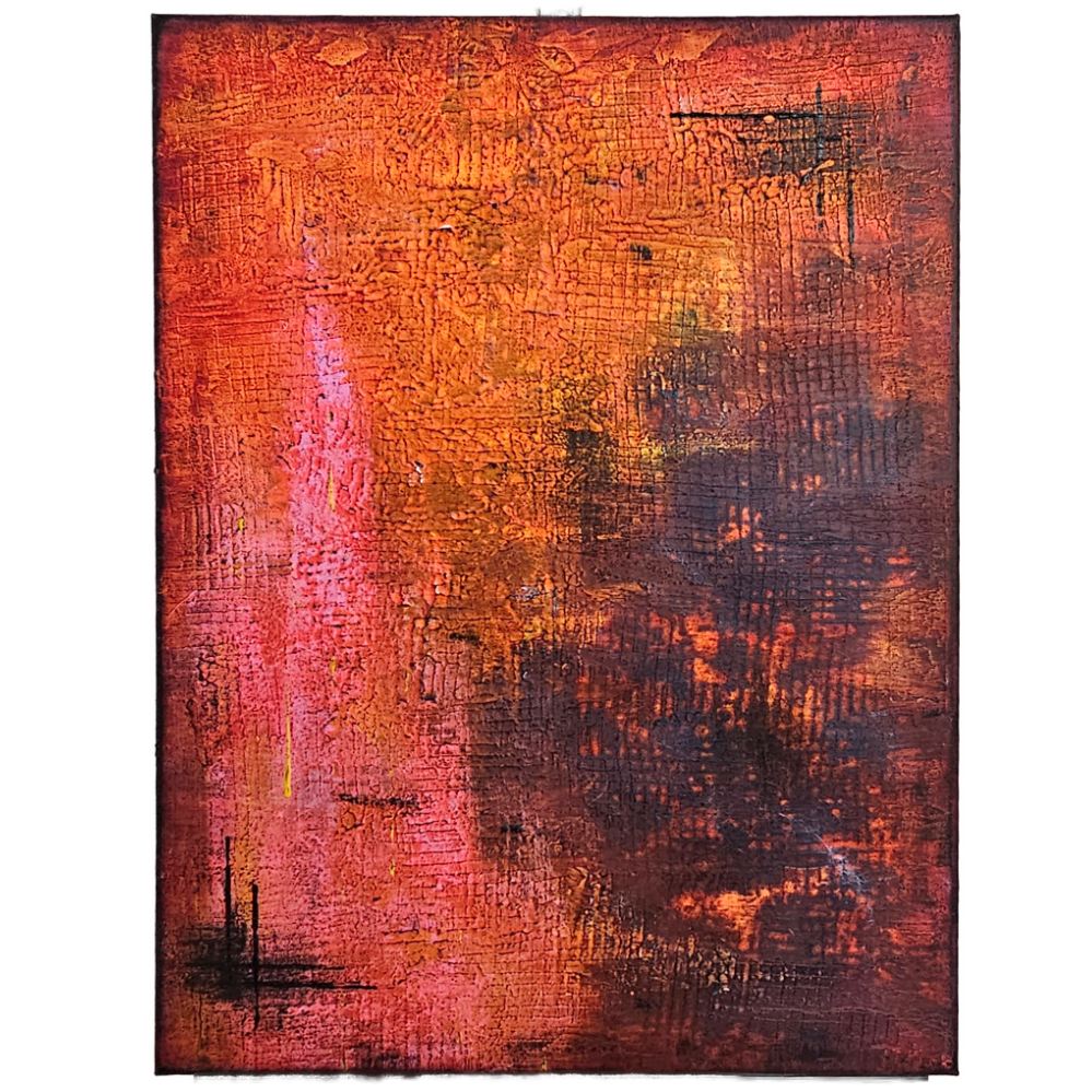 gemaelde abstrakt orange