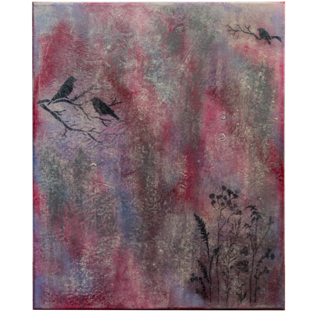 grunge-voegel-gemaelde