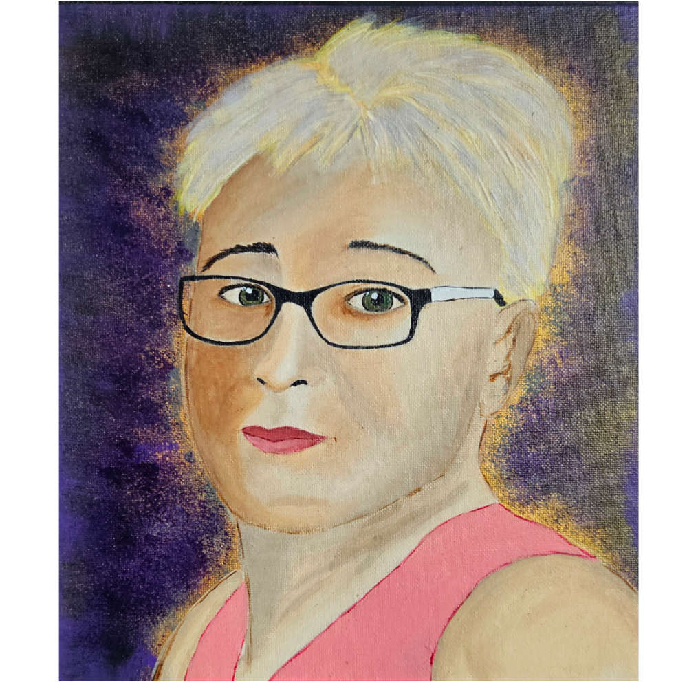 Birgid, 24x30 cm, Malpappe, Portrait