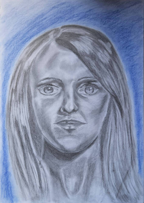 Portrait Bleistift Frau