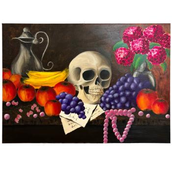 Preview: stillleben-gemaelde-schaedel-bi42-2.jpg